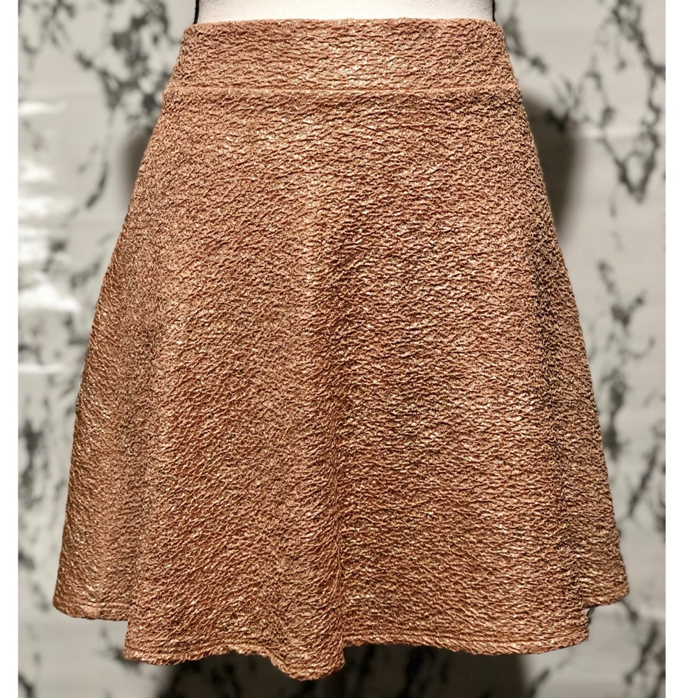 SOLD Pink & Gold Shimmer A-line Skirt
